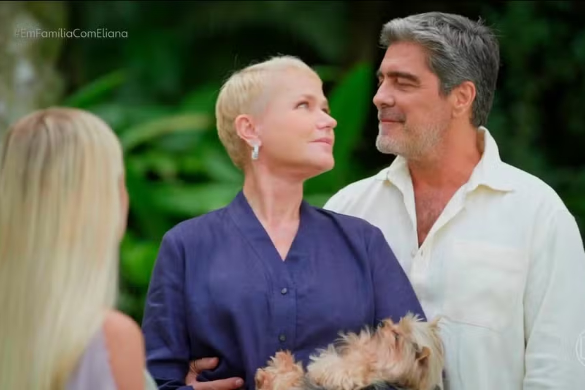 Xuxa e Junno receberam Eliana