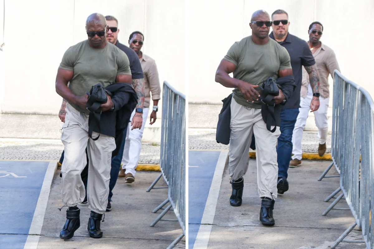 Bolsa grifada de Terry Crews chama atenção