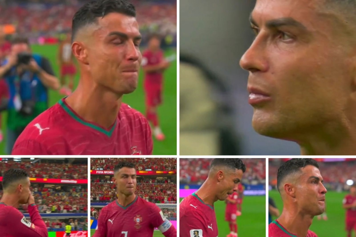 Cristiano Ronaldo chora a derrota de Portugal na Copa do Mundo
