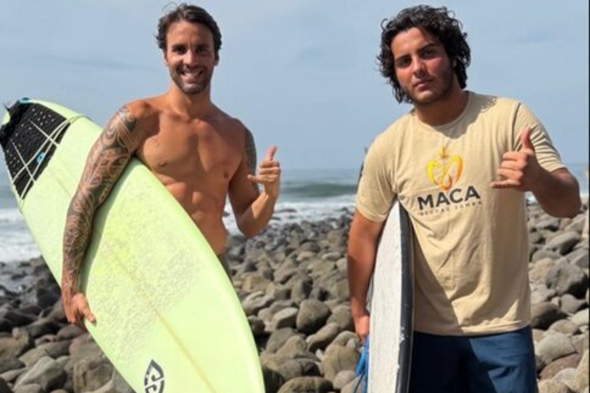 Daniel Cady e o filho, Marcelo Sangalo