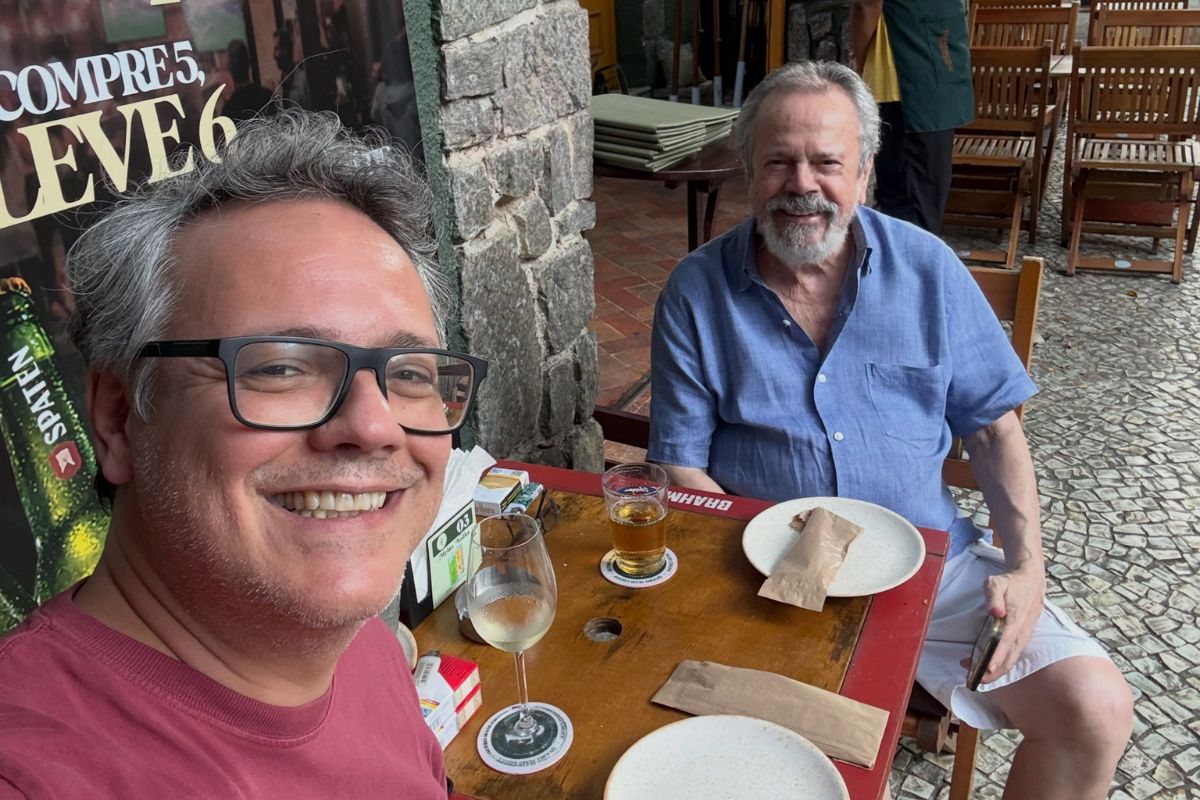 Danton Mello com o pai