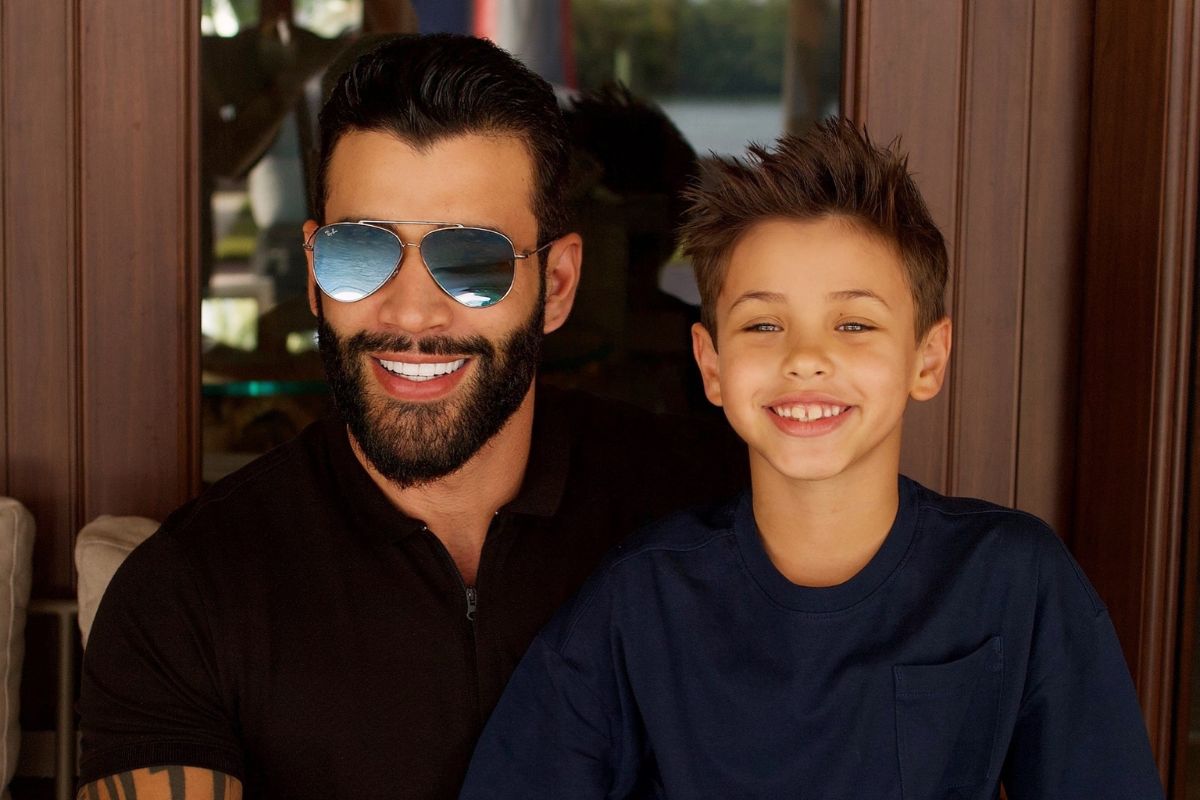 Gusttavo Lima com o filho