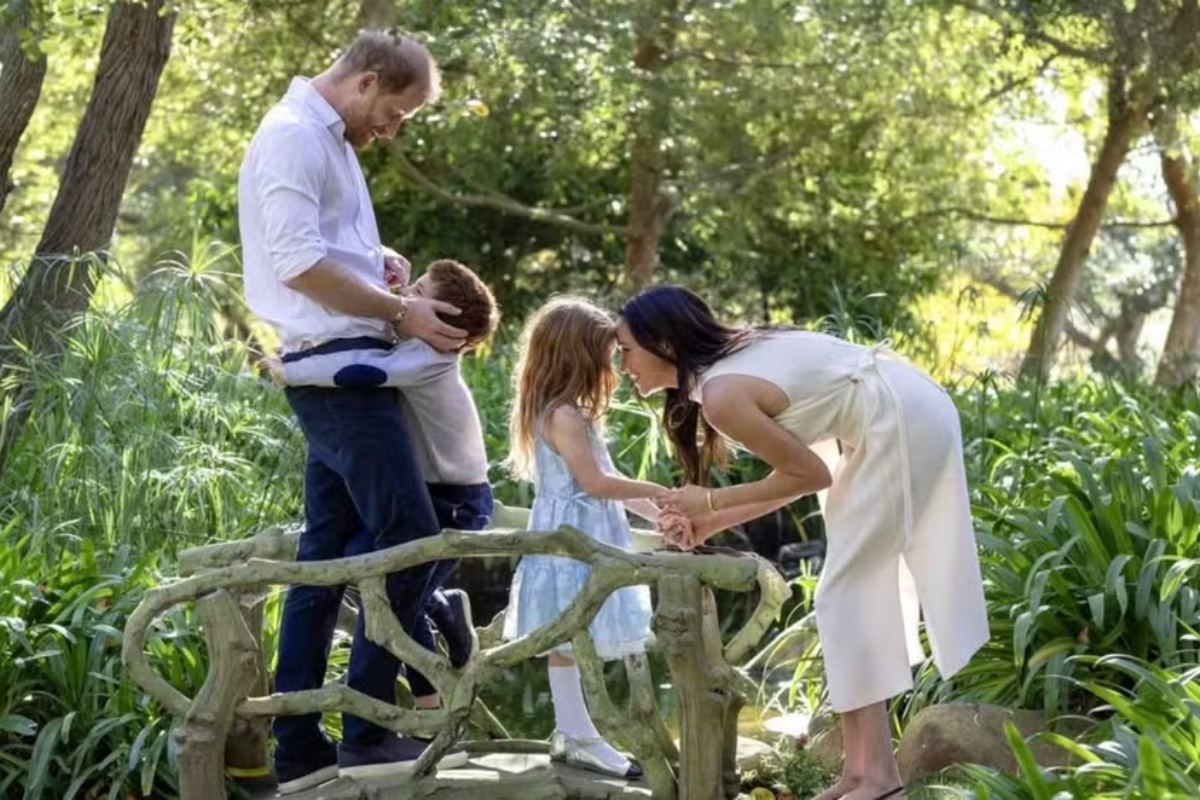 Harry, Meghan e os filhos