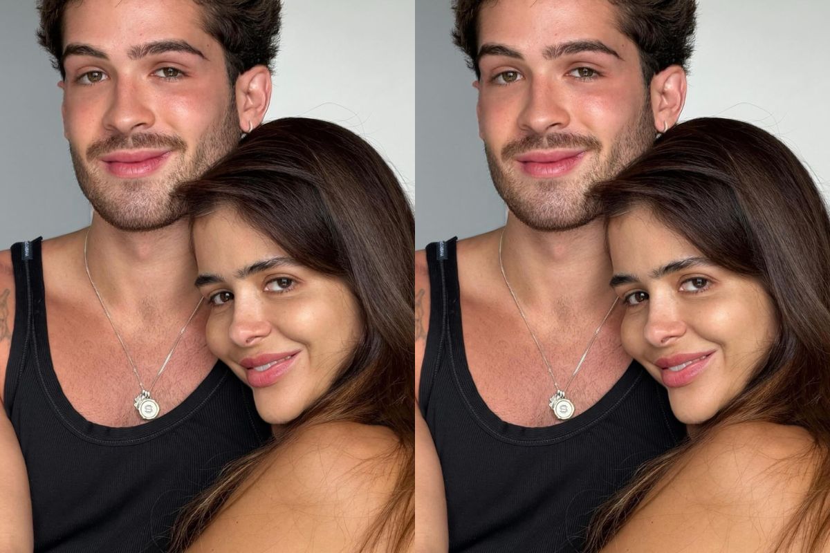 João Guilherme com a mãe