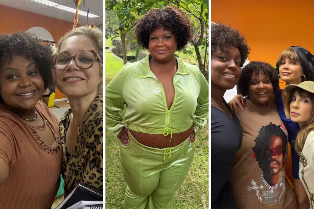 MC Carol nos bastidores de Quem Ama Cuida