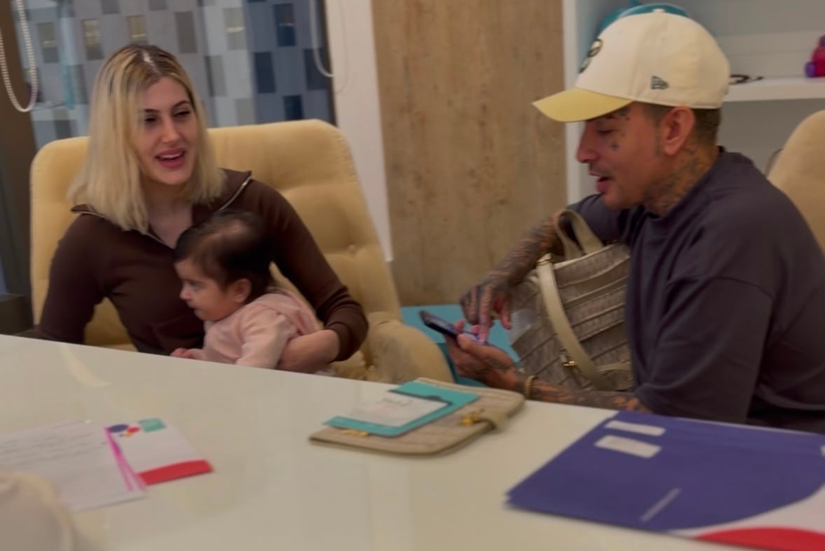 MC Guimê, Fernanda Stroschein e a filha do casal, Yarin