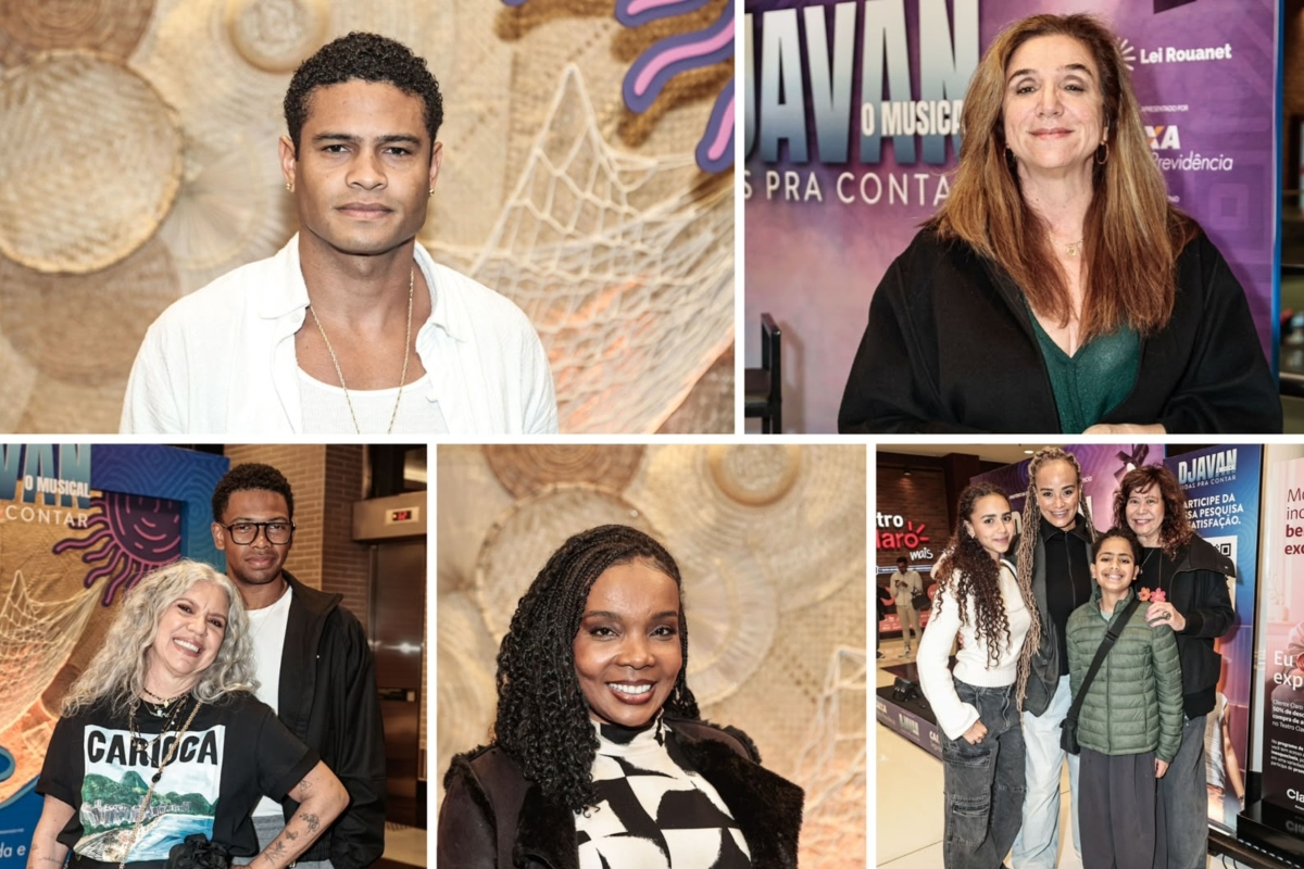 Famosos assistem estreia paulistana do musical em homenagem a Djavan