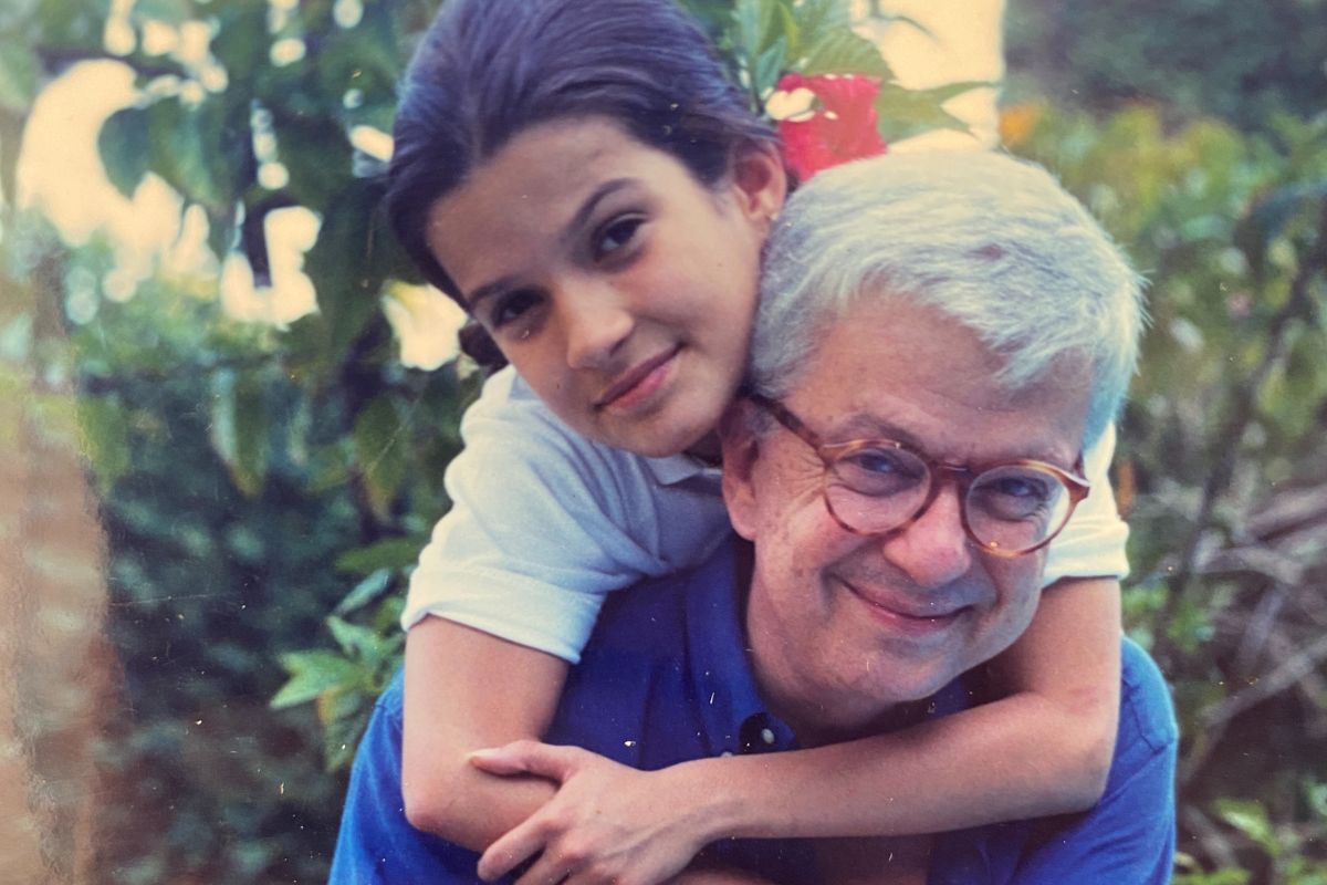 Renato Machado com a filha