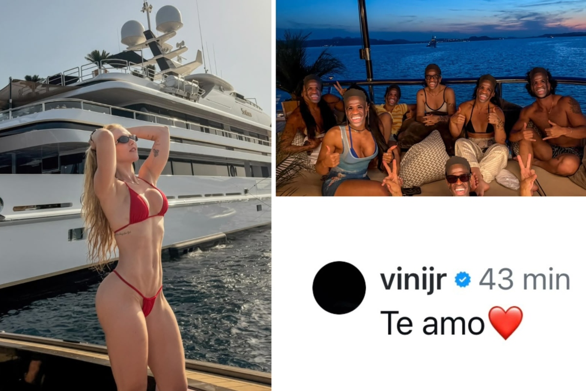 Virginia distribui máscaras de Vini Jr e ele se declara