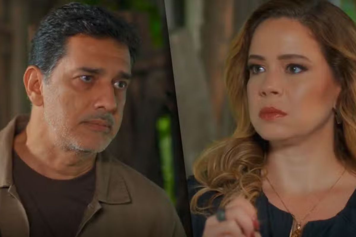 Xavier (André Deca) e Zilá (Leandra Leal) em Coração Acelerado