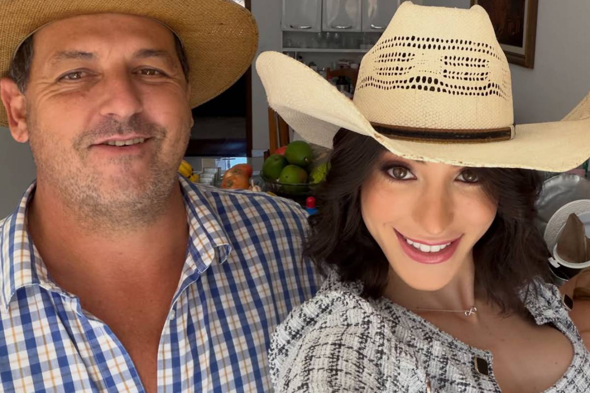 Bella Longuinho com o pai