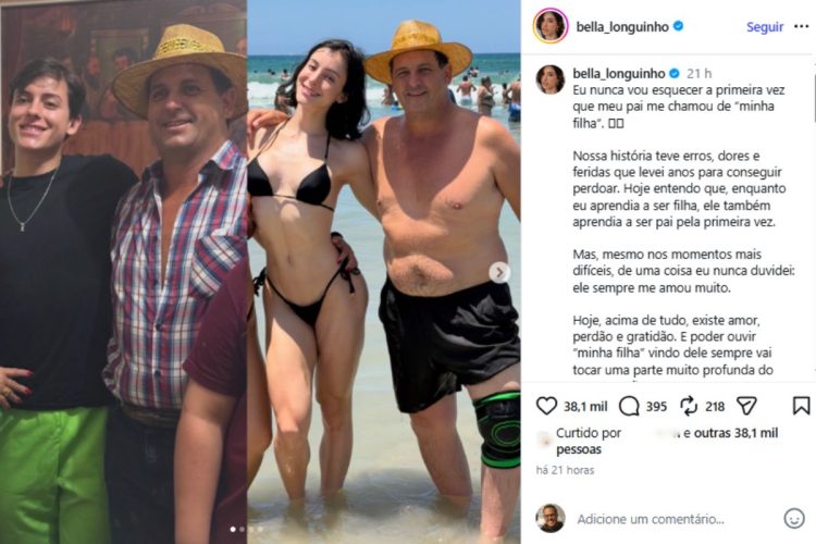 Bella Longuinho se declarando ao pai
