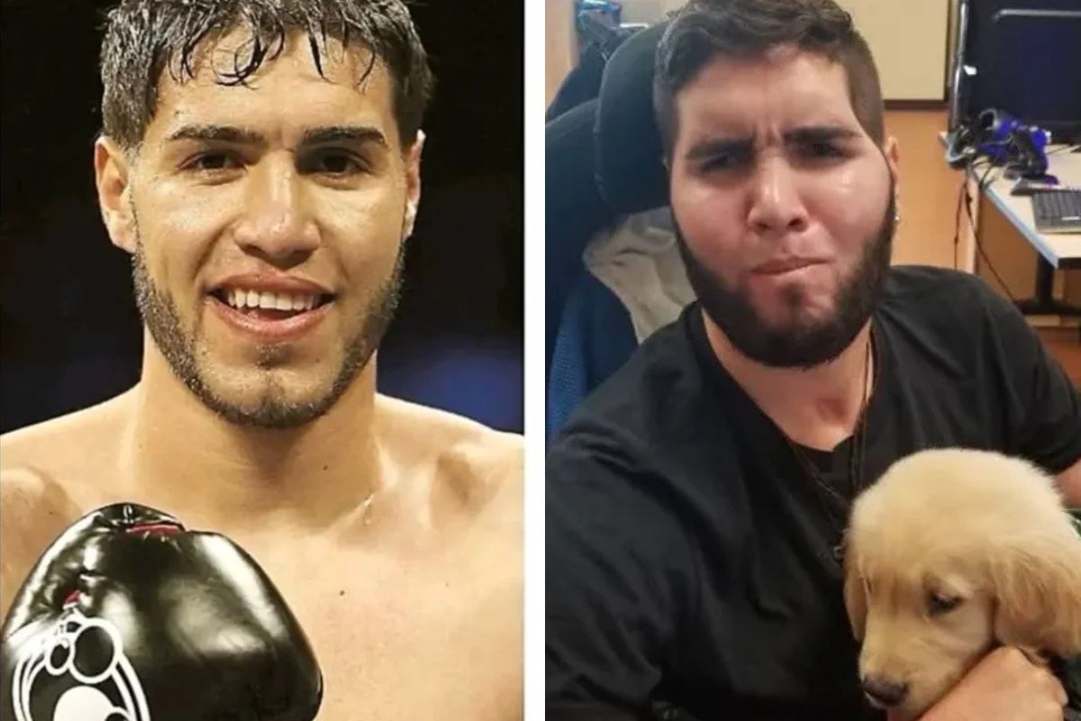 Boxeador Prichard Cólon antes e depois de sofrer com hematoma subdural