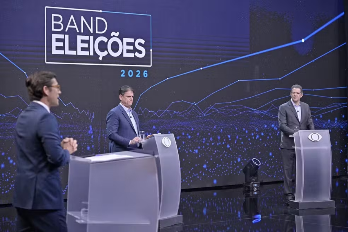 Debate entre Haddad e Tarcísio na Band