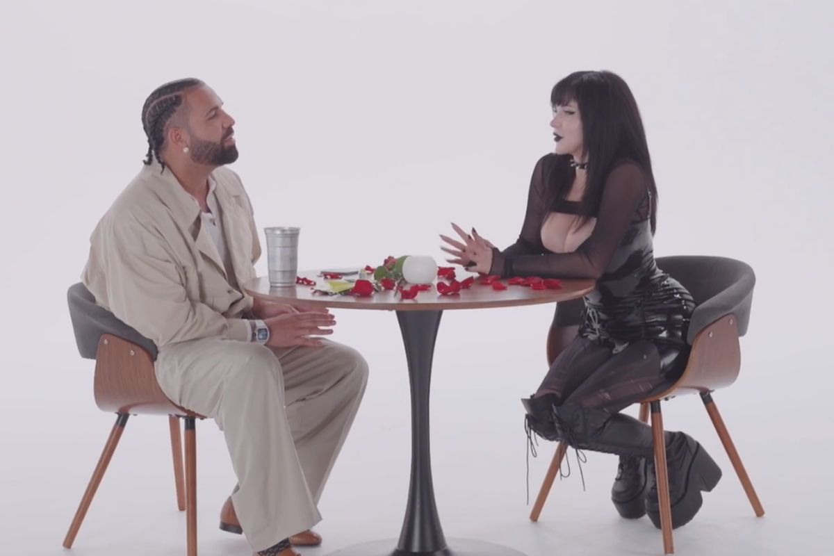 Drake durante encontro em programa