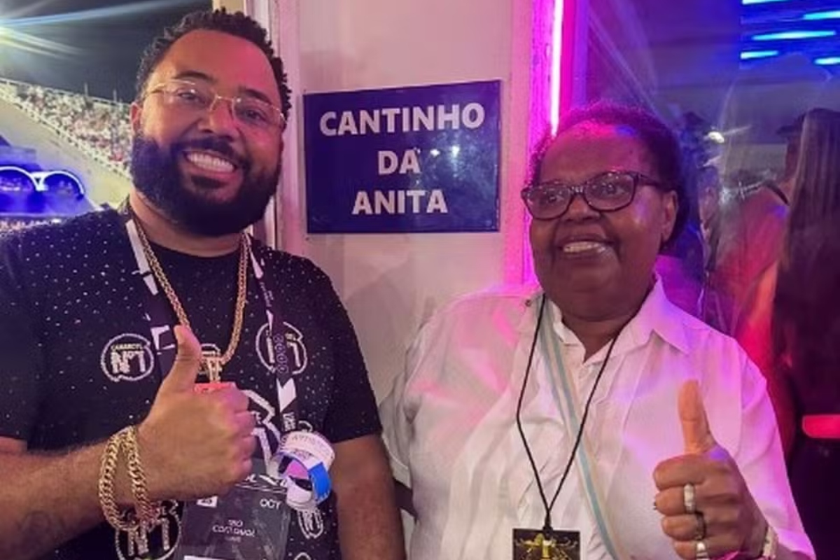 Dudu Nobre e a mãe, Anita