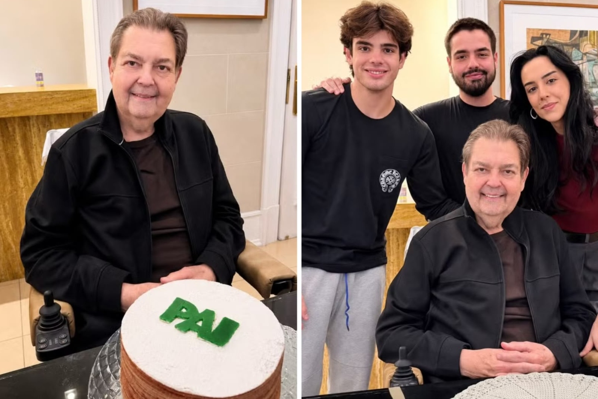 Fausto Silva e os filhos