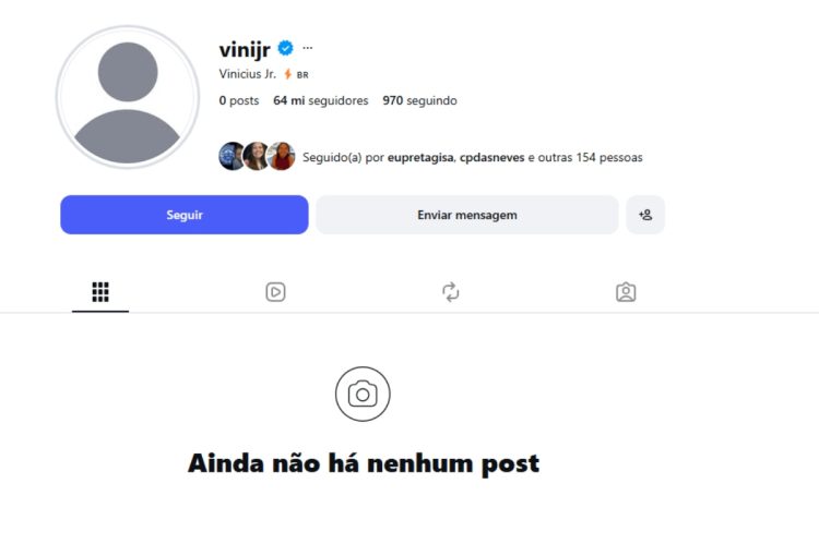 Instagram de Vini Jr