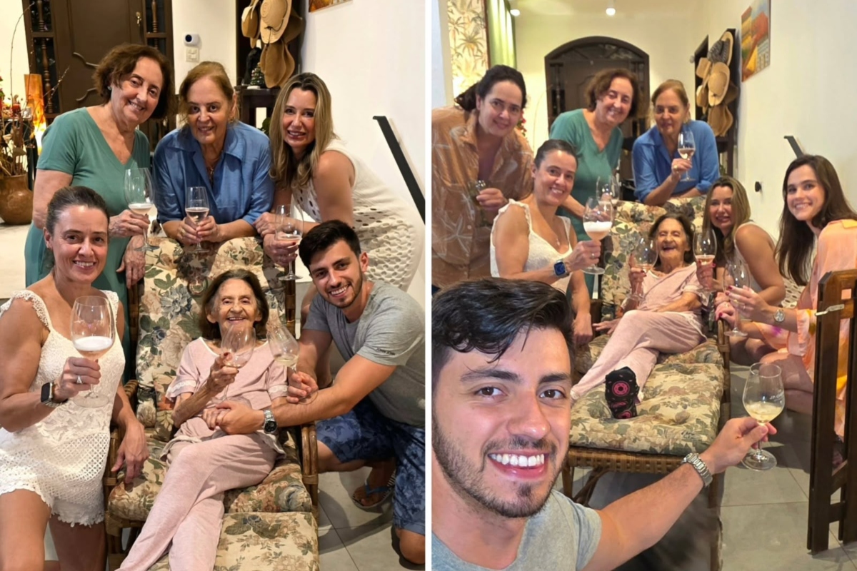 Laura Cardoso e a família