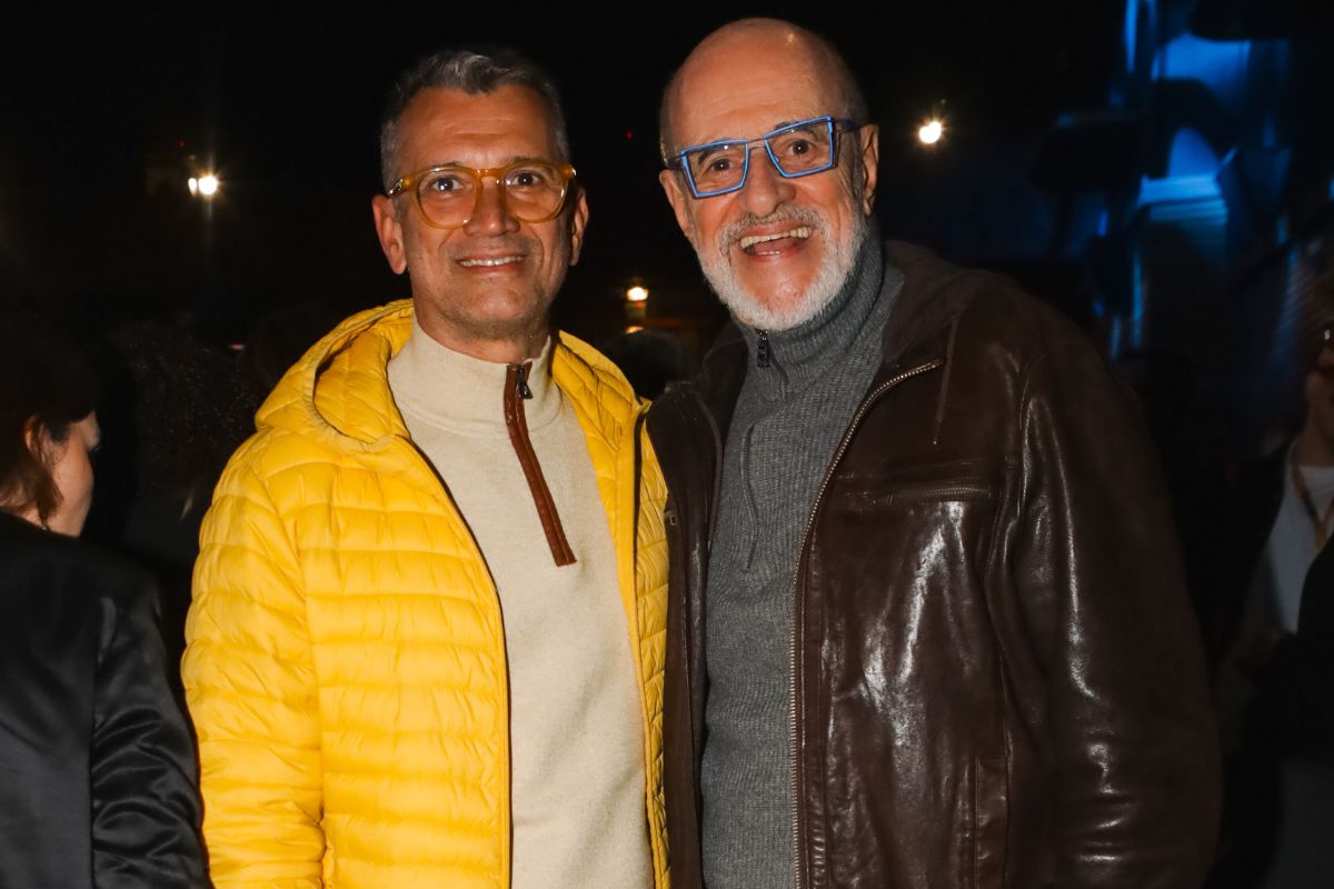 Marcos Caruso e marido no Festival de Cinema de Gramado