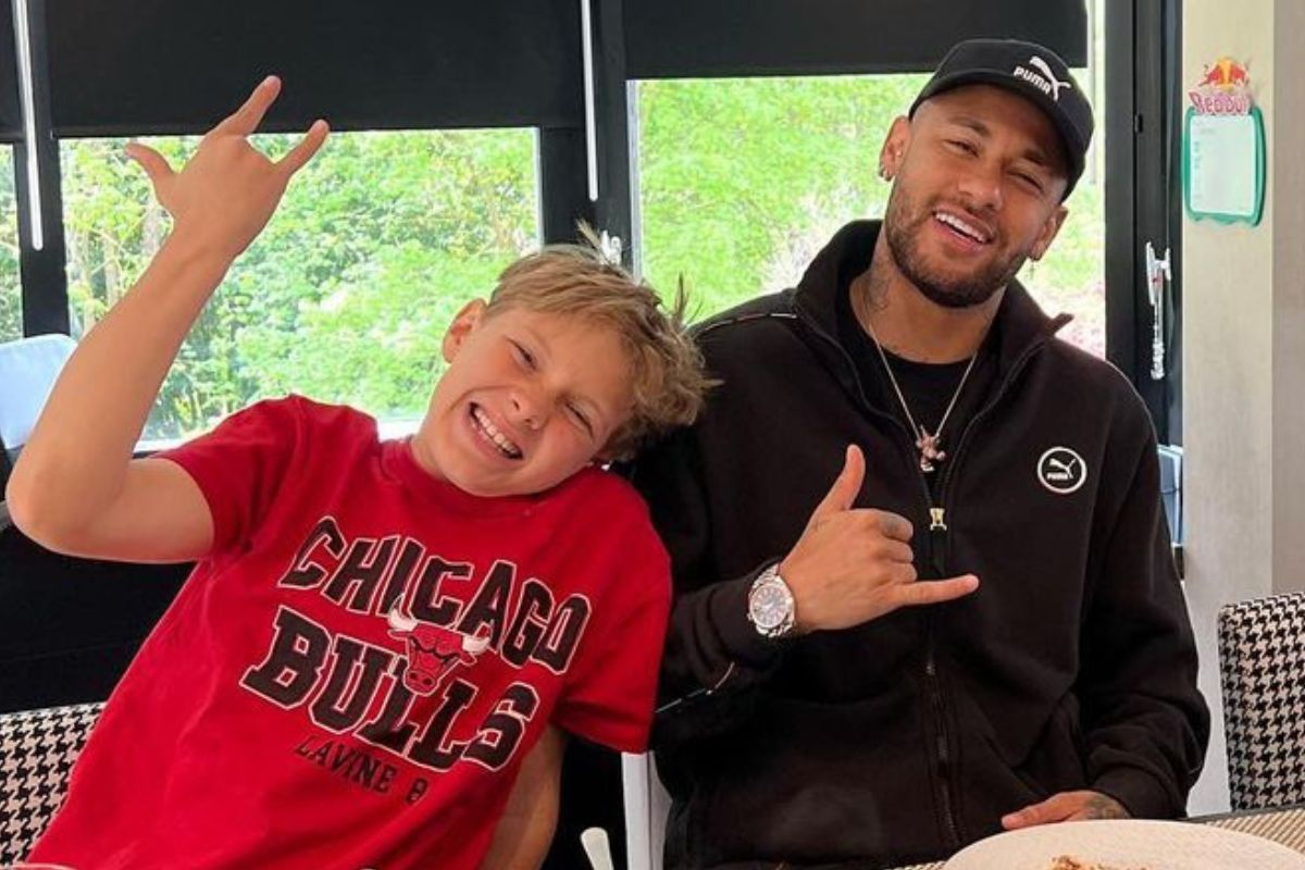 Neymar e Davi Lucca