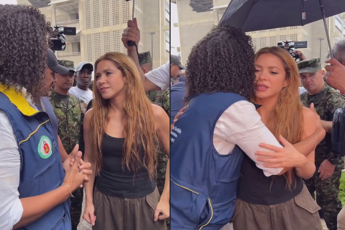 Shakira visita Chocó, depois do terremoto