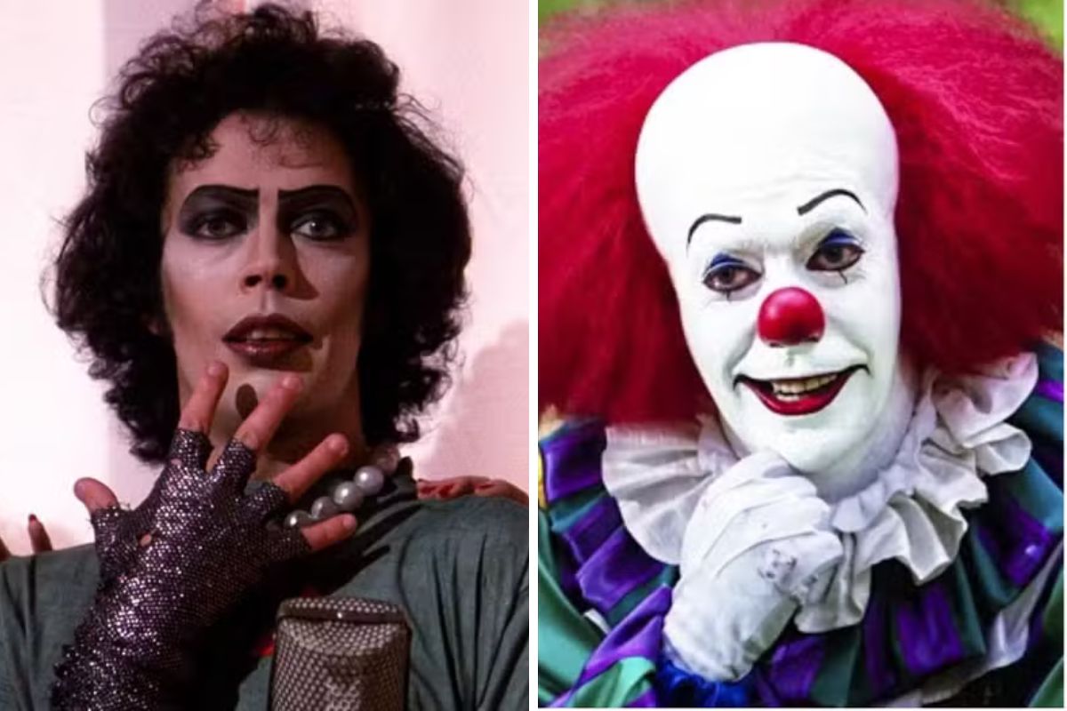 Tim Curry em 'It' e 'Rocky Horror Picture Show'