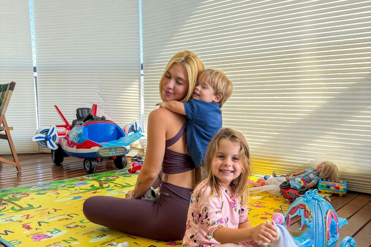 Virginia Fonseca com os filhos