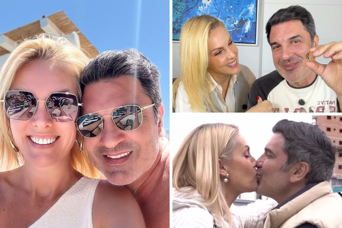 Ana Hickmann e Edu Guedes juntinhos