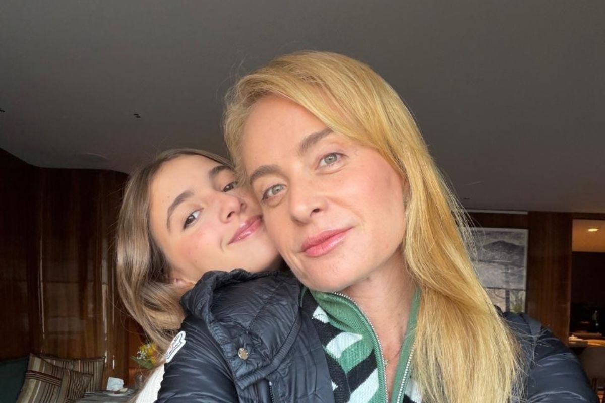 Angélica com a filha Eva