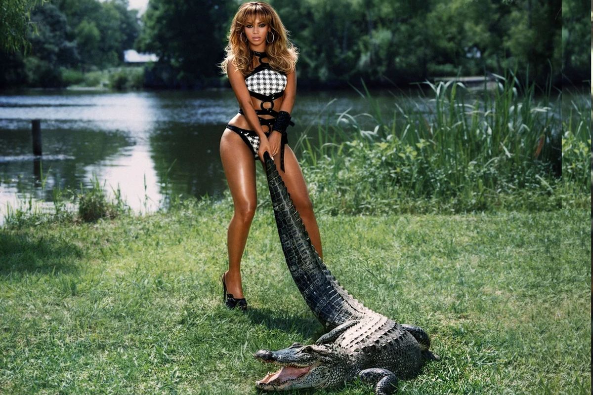 Beyoncé com um jacaré / B'Day