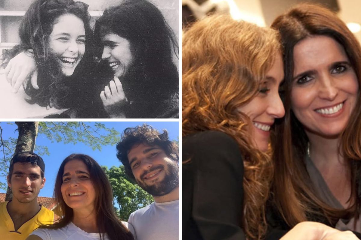 Malu Mader com Cláudia Abreu, filhos e Betty Gofman