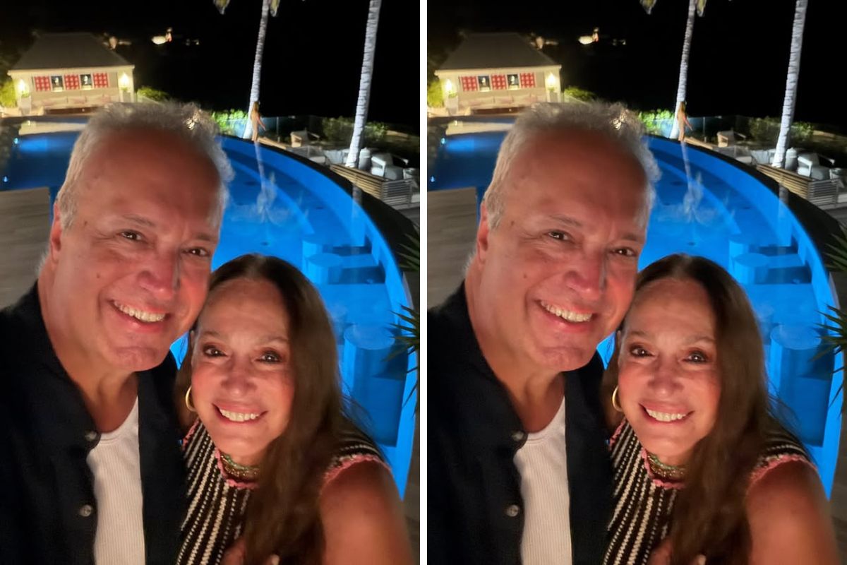 Susana Vieira comemorando os 61 anos do filho Rodrigo