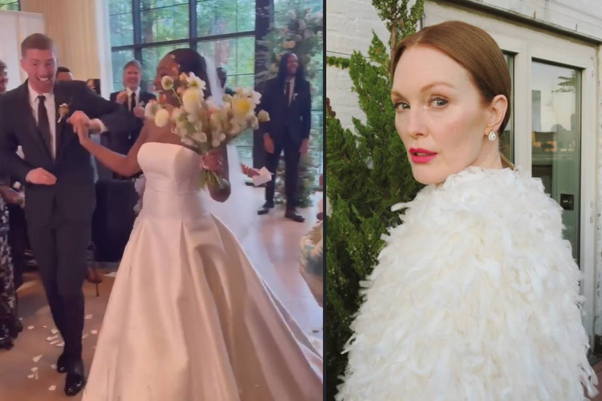 Casamento Caleb, filho de Julianne Moore