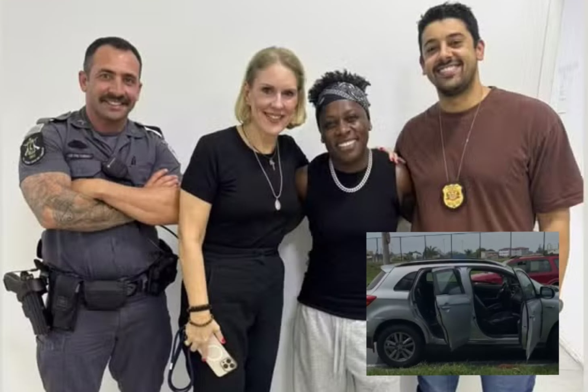 Neném abordada com carro clonado