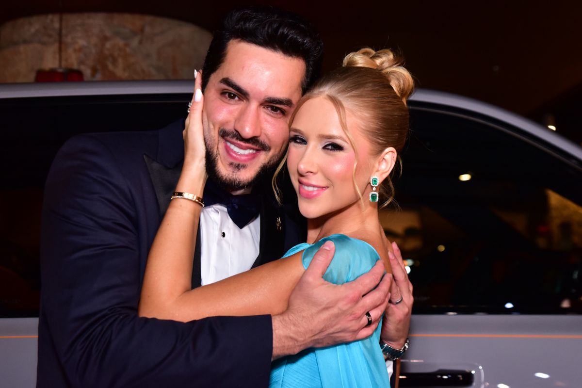 Cela Lopes e João Brasio em sua festa de aniversário no Rosewood