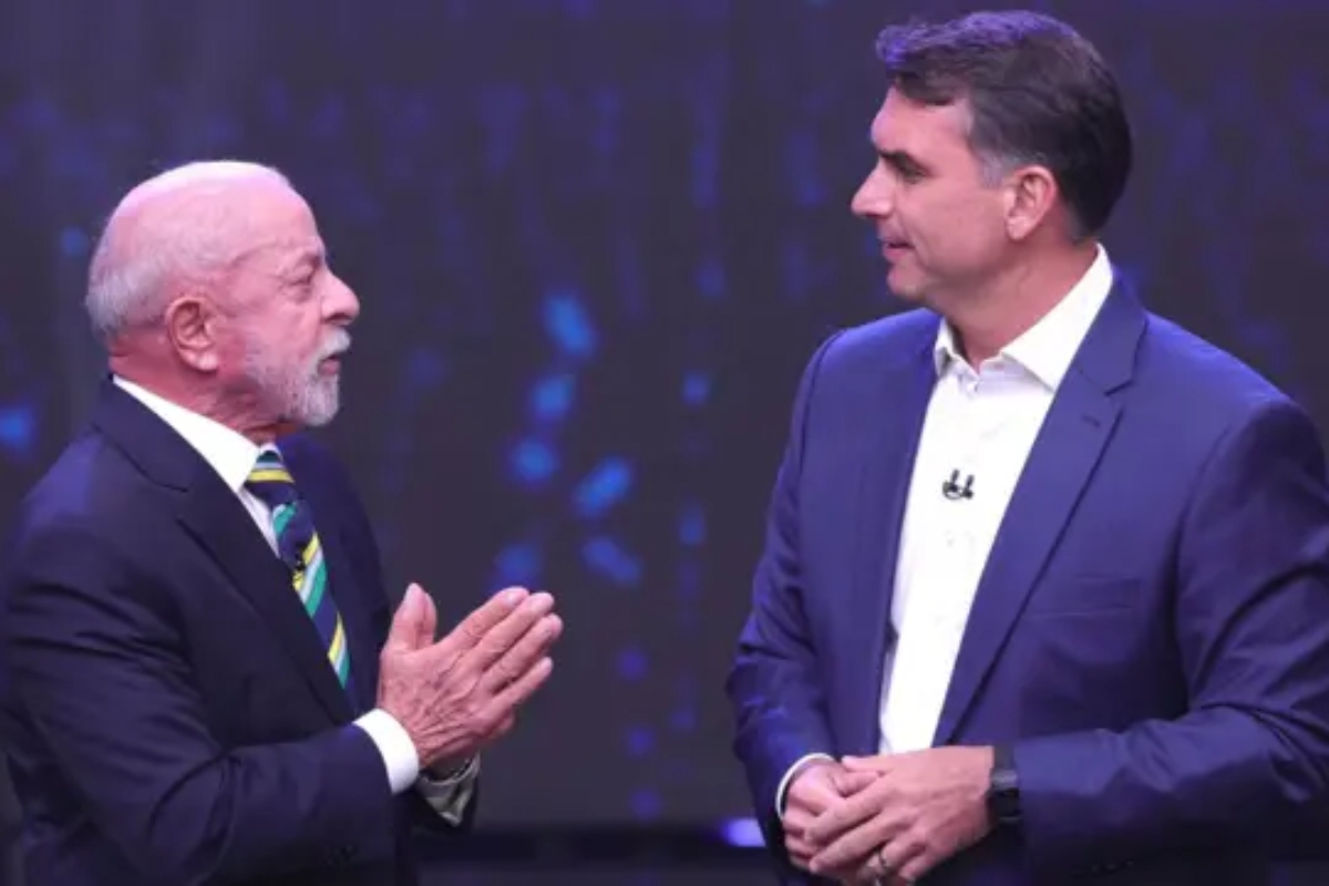 Lula e Flávio Bolsonaro
