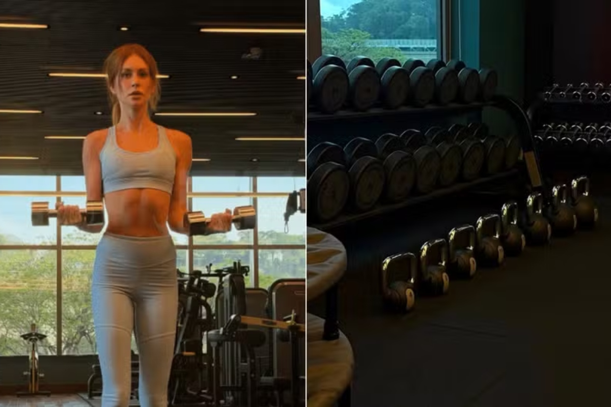 Marina Ruy Barbosa na academia